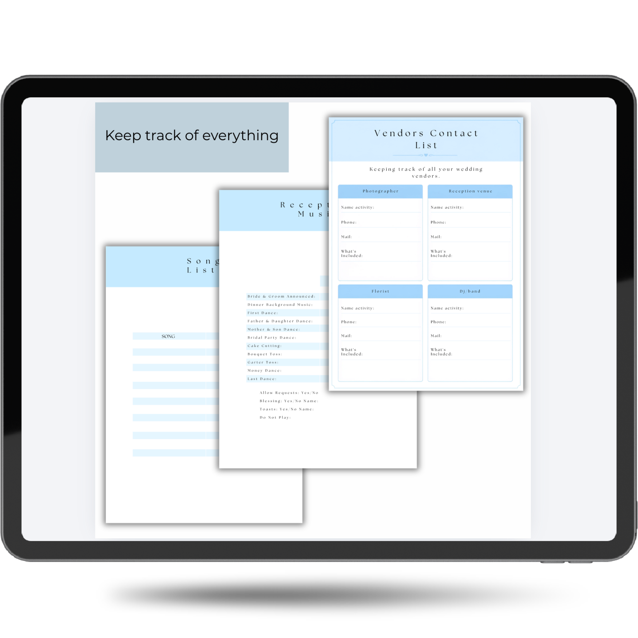 The complete wedding template
