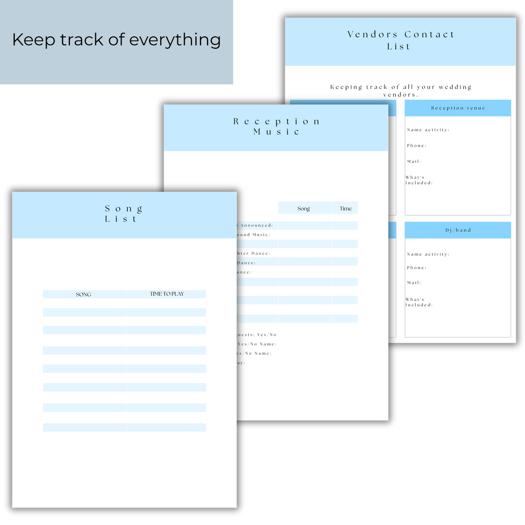 The complete wedding template